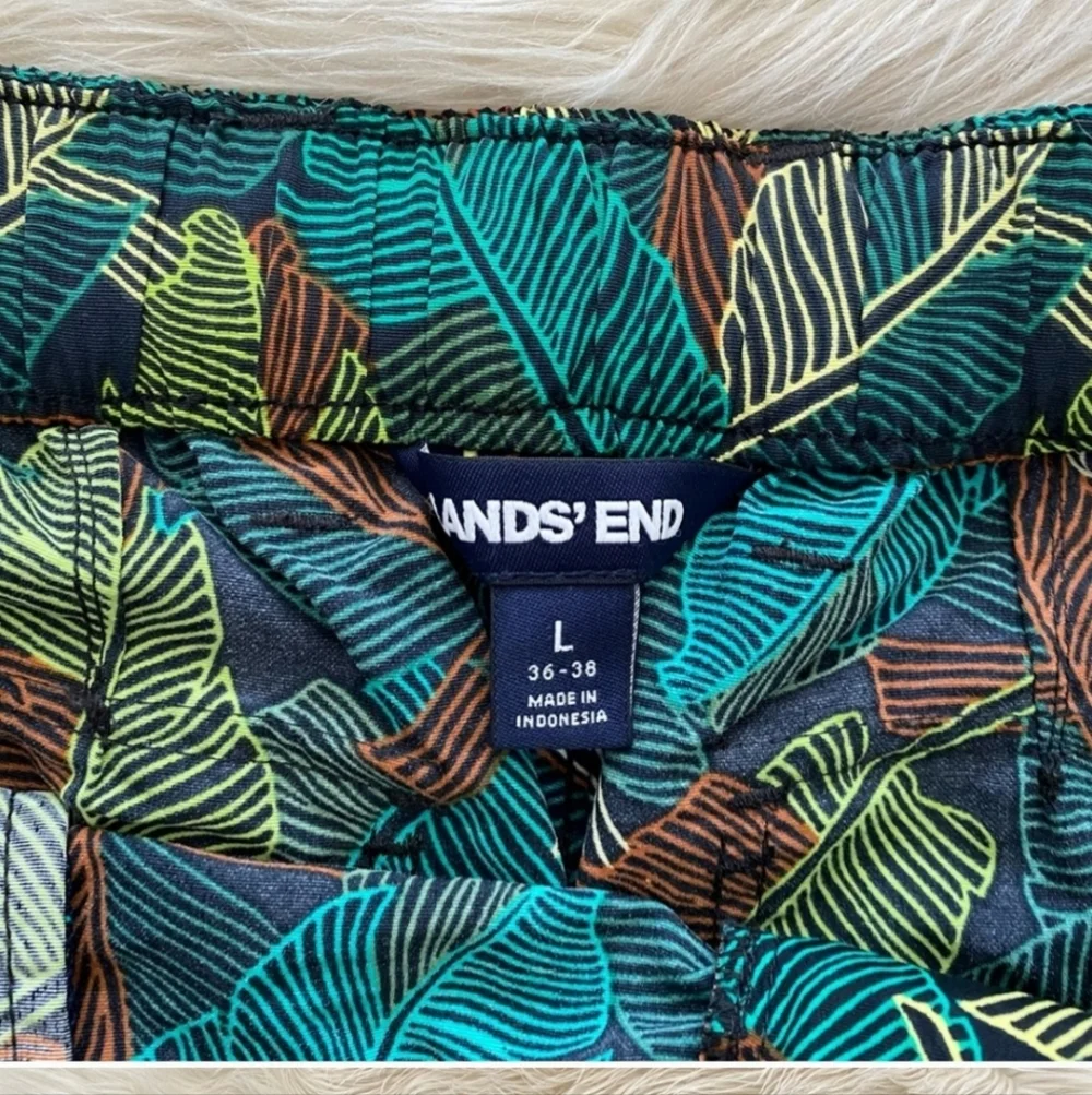 Tropical Leaf Camo Outrigger Quick Dry Cargo Swim Board Shorts Large